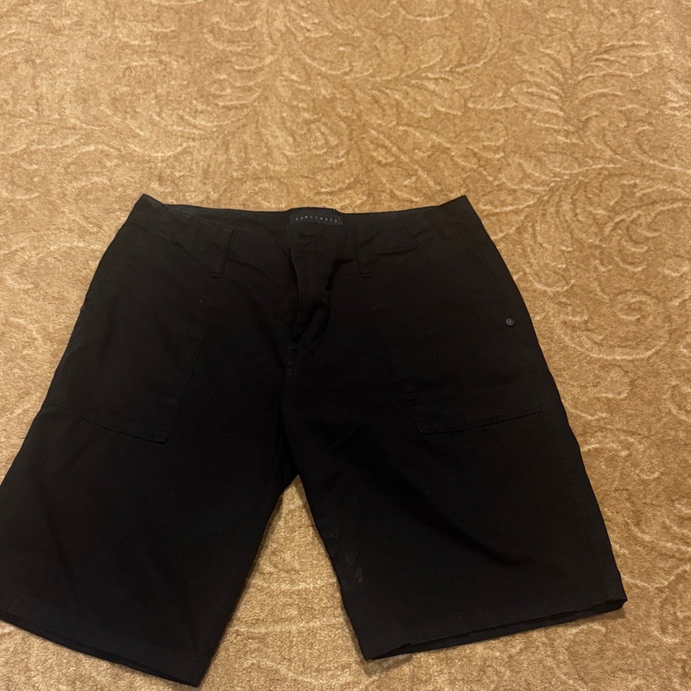 Sanctuary Men's Black Flat Front Shorts